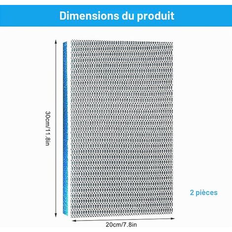 8D Mousse Filtre Aquarium,Mousse Filtre Bassin 30 x 20 cm,ouate Aquarium,Mousse a decouper,Filtre pour Aquarium,Stang, Aquarium la Purification de l'eau (1/4)