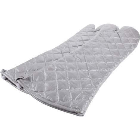 Moufles Cuisine Résistants à la Chaleur Grosse Taille Maniques de Cuisson Anti-Dérapantes Argentées Protection Thermique Maximale pour Barbecue Pâtisserie et Four à Micro-Ondes (1/5)