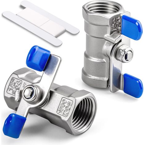 2 1/4 "BSP femelle Mini interrupteur à boisseau sphérique avec raccords en acier inoxydable 304 pour l'eau, l'air et l'utilisation industrielle.