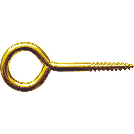 Utilia OCCHIOLO A VITE  In ottone lucido mm. 16x30 2.00 centinaia