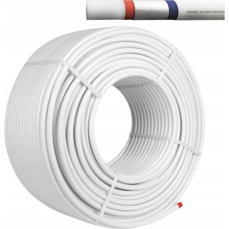 Tubería láser de diamante PEX 16 de 200 m para calefacción por suelo radiante Alupex Pipes (1/5)