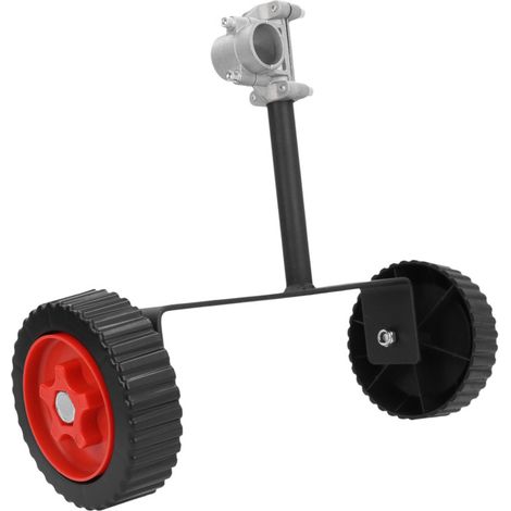 Roues auxiliaires de support réglables en hauteur pour coupe-bordures à tube de 26 mm et débroussailleuse thermique (1/5)