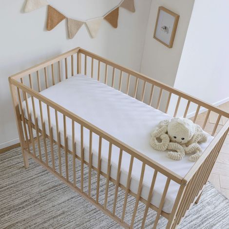 Protège matelas bébé 100% coton anti-acariens 60x120 - SOMEO (1/3)