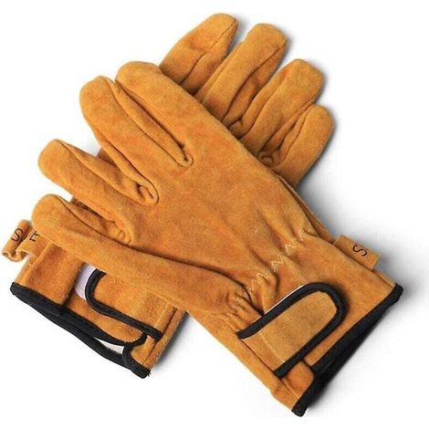 Manchon de protection de camping pour barbecue, gants ignifuges à isolation thermique, manchon en cuir résistant à l'usure (1/3)