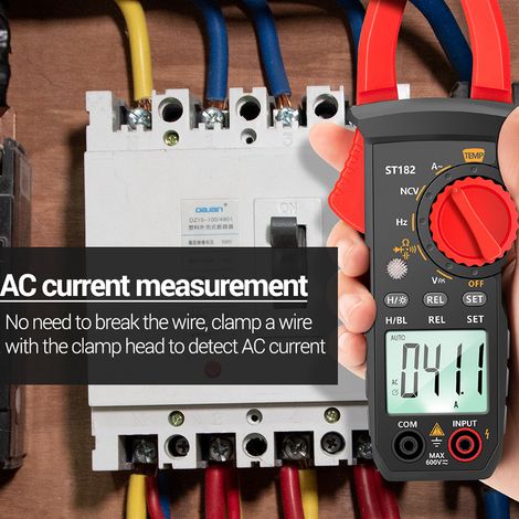 ANENG ST182 Digitales Zangenmessgerät misst Spannungen Tester Tragbares automatisches digitales Zangenmultimeter (1/3)