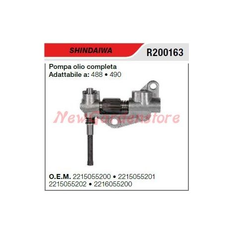 Pompa olio SHINDAIWA motosega 488 490 R200163
