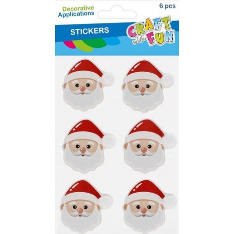Craft Autocollants Père Noël multicolore 11x21 cm