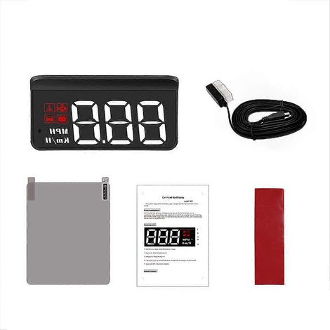 Affichage tête haute GPS numérique pour compteur de vitesse intelligent et alarme de survitesse M (1/5)