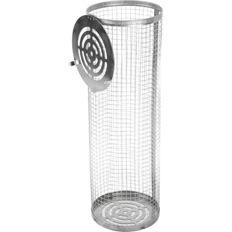 Panier rond en acier inoxydable pour barbecue, réutilisable et anti-adhésif, diamètre 31 cm, idéal pour cuisson à haute température