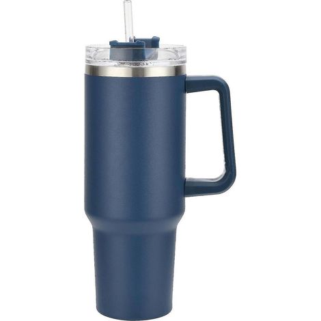 Stanley Adventure Quencher 1,2 l (40 oz) Edelstahl-Reisebecher mit Henkel – Marineblau