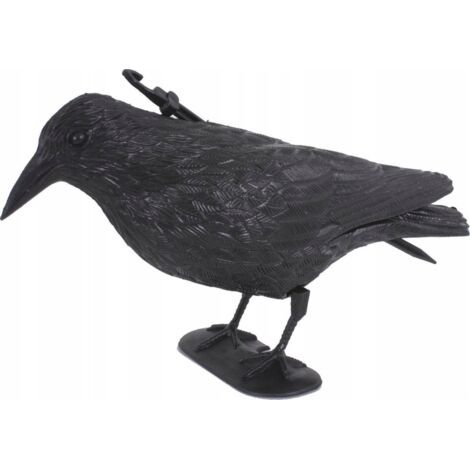 Schwarzer Rabe Vogelscheuche – effektive Vögelabwehr und dekorative Gartendekoration (1/5)