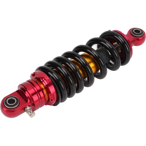 Jeffergarden Amortisseur de suspension en métal rouge et or pour moto, VTT, SUV 29,5 cm (1/5)
