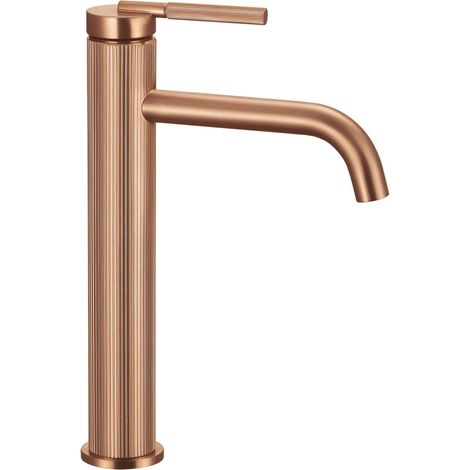 WASCHBECKENARMATUR REA ARGON BRUSH COPPER HIGH