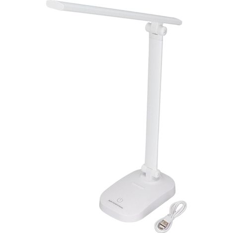Lampe de Table LED Rechargeable USB, 3 Couleurs, Pliante et Protectrice pour les Yeux - Idéale pour Atelier, Bureau ou Table de Couture (1/5)