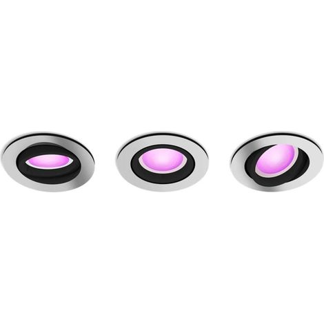 PHILIPS HUE Hue White and Color Ambiance Pack de 3 spots à encastrer Centura (1/5)