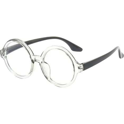 1 paire Lunettes anti-lumière bleue, monture ronde en silicone, branches souples et pliables, légères, pour enfants (1/5)