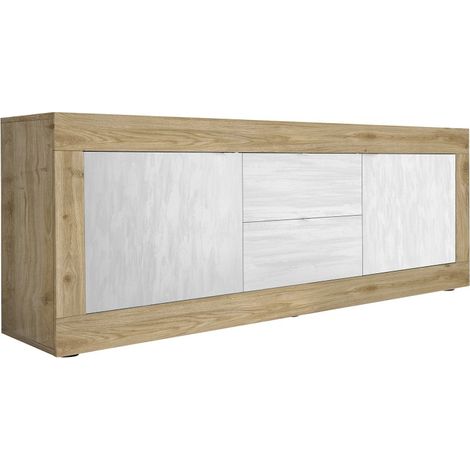 Buffet 4 Türen, Kollektion SKY, weiß lackiert, ideal für Küche/Esszimmer im Design-Stil