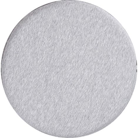 Pouf/coussin rond confortable en mousse à mémoire de forme, amovible et lavable, gris clair, 35 x 35 x 3,5 cm. (1/5)