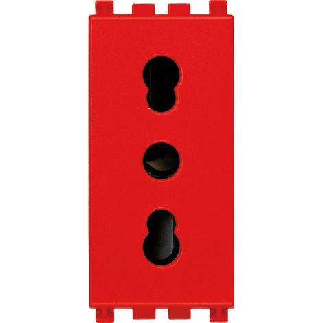VIMAR - 19203.R 2P+T 16A P17/11 rote Steckdose