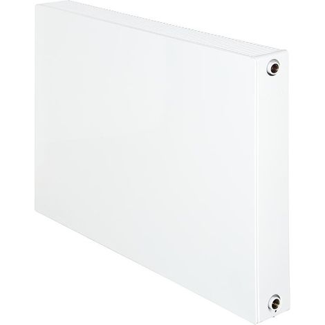 Radiateur plan LINEAR V6 C raccordement central 6-raccords, Type 21/600/1400, couleur blanc RAL 9016