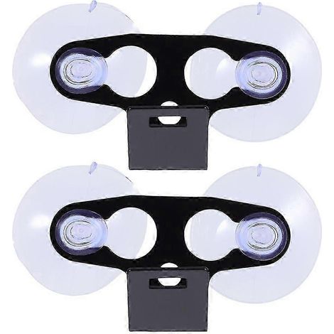 Ensemble de 2 ventouses pour radar : support de fixation pour pare-brise, facile à installer, accessoire intérieur automobile, compatible avec la plupart des modèles de radars de voiture, conduite aut (1/4)