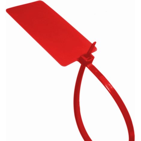 GTI Kabelbinder mit Beschriftungsschild für Kabel 280x7,5 mm, rot, 10 Stück (1/5)
