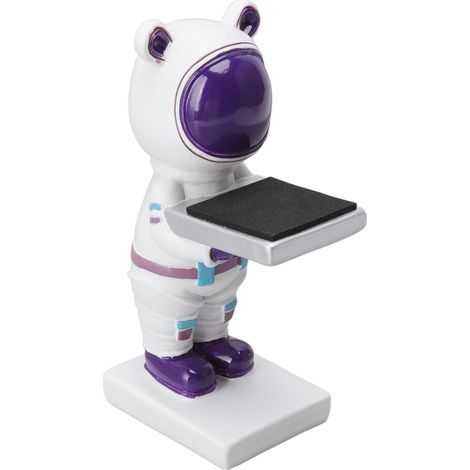 Porterolle en résine ours blanc modèle figurine fait main support décoratif montre pour maison (1/5)