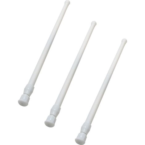 Ensemble de 3 barres rétractables sans perçage, barre métallique autobloquante, barre de serrage rétractable, longueur 30-50 cm (1/3)