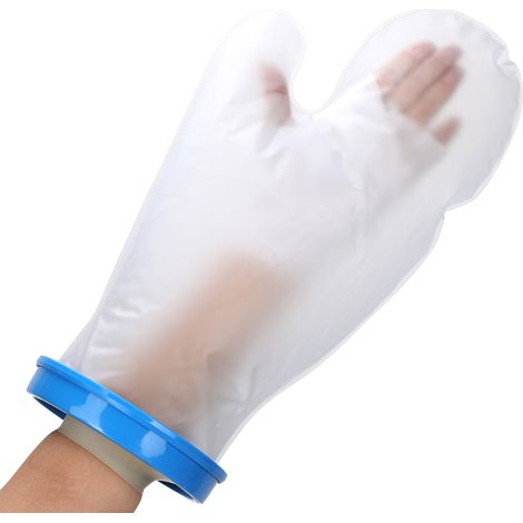 Manchon de bain bleu pour adulte, brassard de douche avec anneau, manche de bain SL H2100 54.5 cm (1/5)