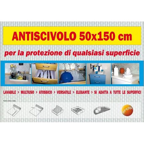 "pratiko"  la protezione antiscivolo universale multisuperfici - arancio frost - 50x150 cm.