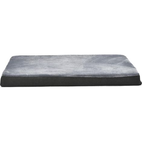 Panier pour chien avec matelas en mousse à gel et housse amovible, Gris, 104 x 74 x 10 cm (L x W x H) (1/5)
