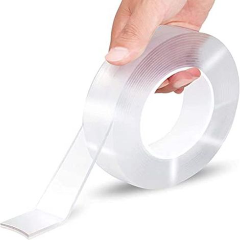 Retail 3CM transparent double-sided adhesive, high viscosity, residue-free nano adhesive, for fixing walls without leaving any marks. (1/5)