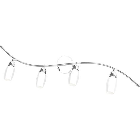 Applique Contemporanea Feeling Net Metallo Cromo Vetro Trasparente 4 Luci G9 (1/3)