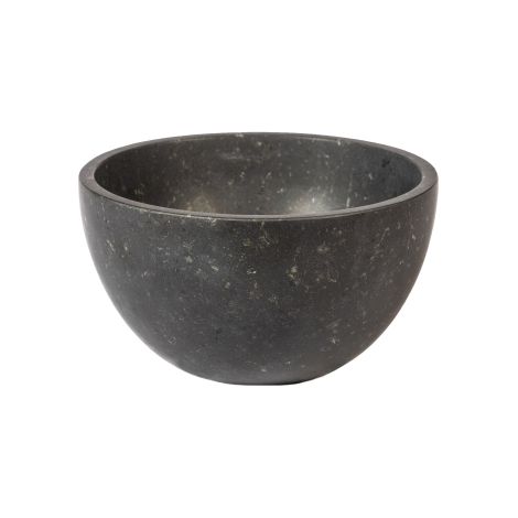 Saniclass Noche Vasque - 21x21x12cm - ronde - pierre naturelle - Foncé