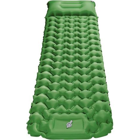 Tapis gonflable ultra léger pour randonnée en plein air, 193x68x8 cm, léger et portable pour le camping, tapis gonflable résistant à l'humidité (1/4)