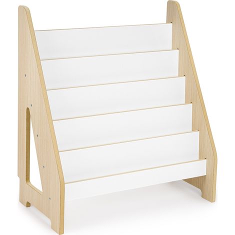 Montessori Kinder-Maxi-Bücherregal Eiche/Weiß (1/5)