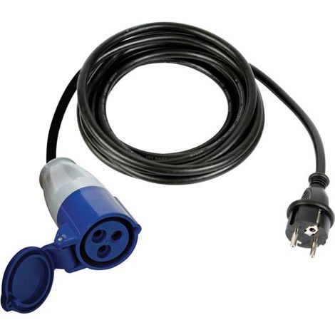 Cable adaptador perel negro 3 metros 3680 W