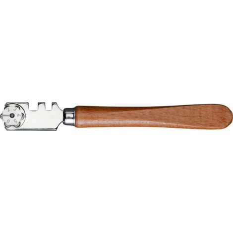 BOHLE Glasschneider Edelstahl mit Holzheft