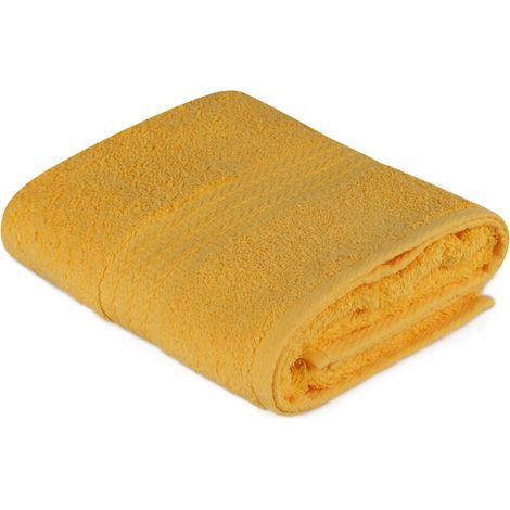 Toalla de lavabo amarillo oscuro
