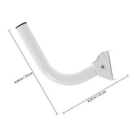 Support de Mât D'antenne TV Réglable en Alliage D'aluminium, Fixation Murale pour Extérieur, Montage Antenne Surveillance, Accessoire Robuste Signal, Installation - (1/5)