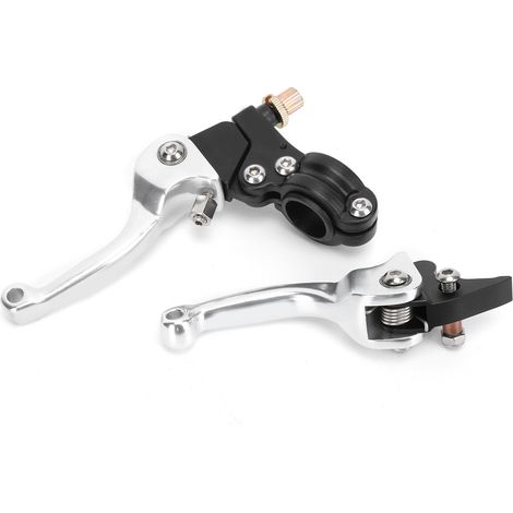 Levier d'embrayage pliable 22mm pour moto, ATV et tout-terrain, résistant à la corrosion, argenté (1/5)