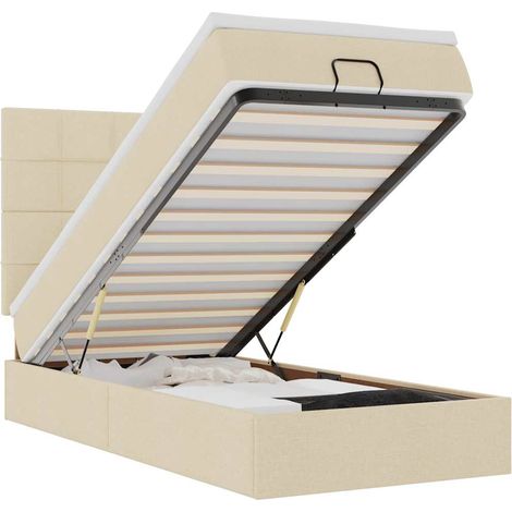 Maison Exclusive - Estructura de cama otomana con colchón tela cr (1/5)