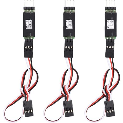 Interrupteur RC 3 Voies, Cordon de Récepteur pour Voiture Télécommandée, Kit de 3 Pièces, Accessoires Modélisme (1/5)