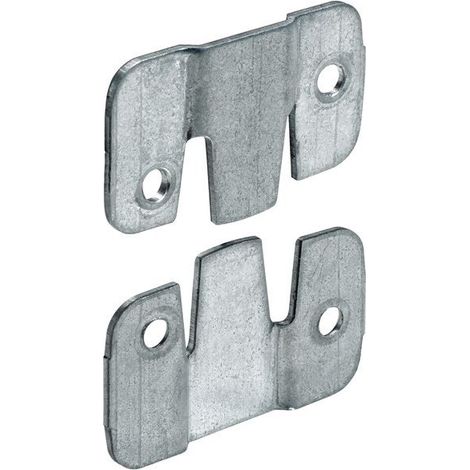 Set di 2 raccordi di montaggio in acciaio zincato HETTICH, l.45 mm HETTICH