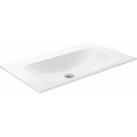 KEUCO X-LINE Lavabo empotrado de cerámica para invitados,