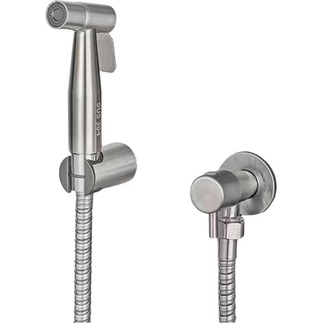 Tête de lave-mains en acier inoxydable 304 – Argent, sans plomb, débit d'eau puissant, étanche et hygiénique, convient pour la toilette, les soins des bébés et des animaux de compagnie (1/5)