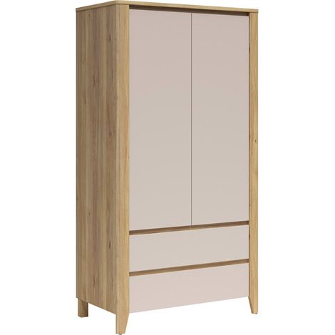 Armario 2 puertas 2 cajones Samara Madera y Cachemira (1/4)