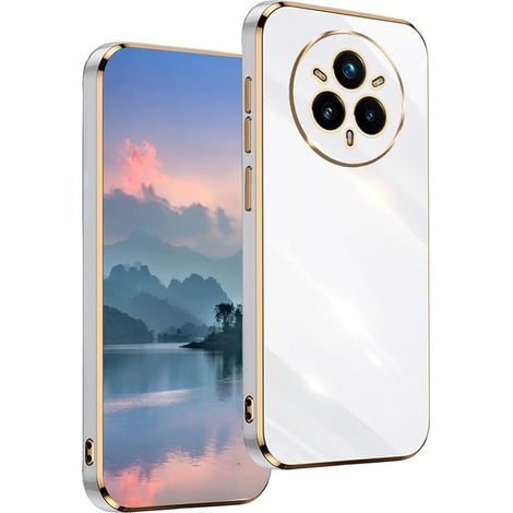 Funda Glamour CamShield para Realme 14 Pro 5G, color blanco. (1/3)