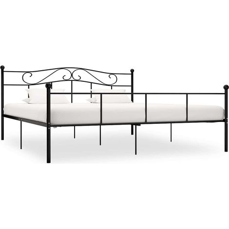 Maison Exclusive - Giroletto Nero in Metallo 180x200 cm (1/5)