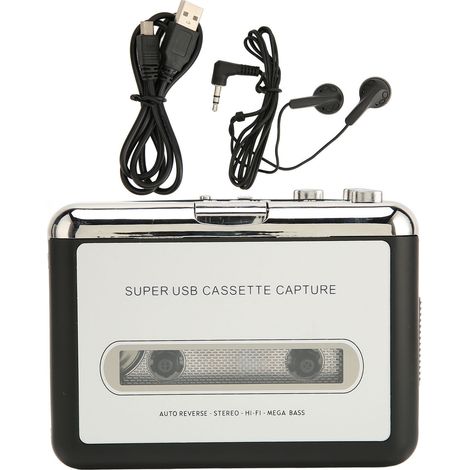 Captureur de lecteur de cassettes Convertisseur audio de cassette en MP3 (1/5)